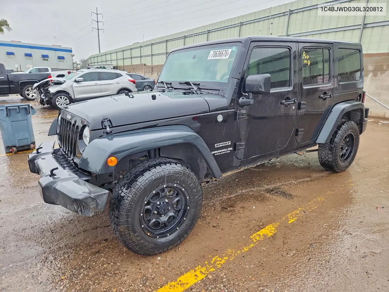 JEEP WRANGLER 2016, VIN 1C4BJWDG3GL320812