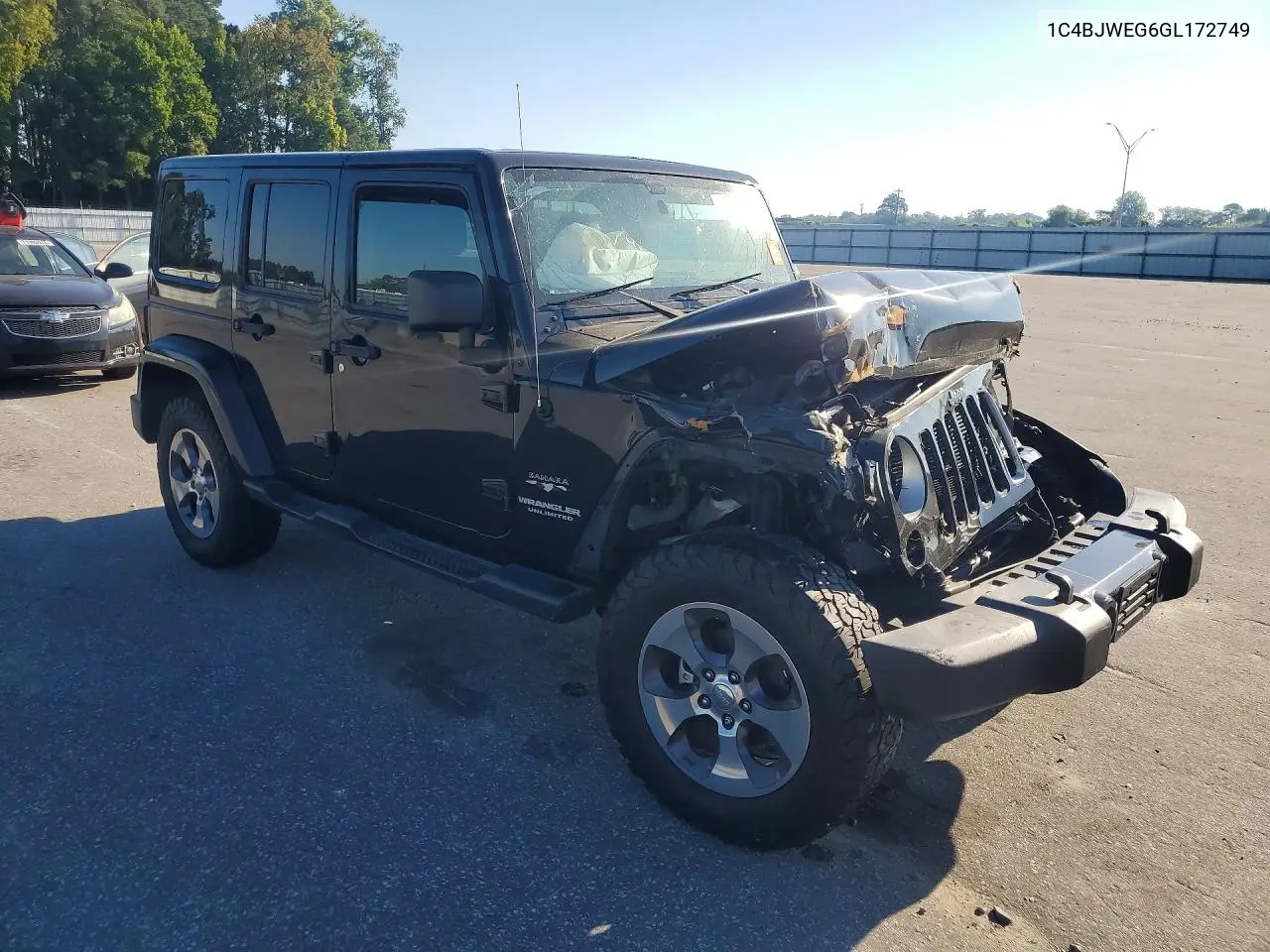 2016 JEEP WRANGLER VIN 1C4BJWEG6GL172749 — фото 4
