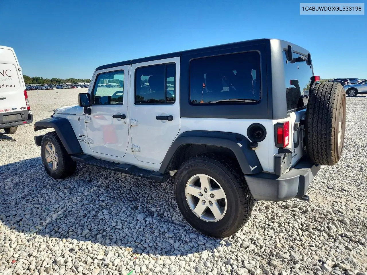 2016 JEEP WRANGLER VIN 1C4BJWDGXGL333198 — фото 2