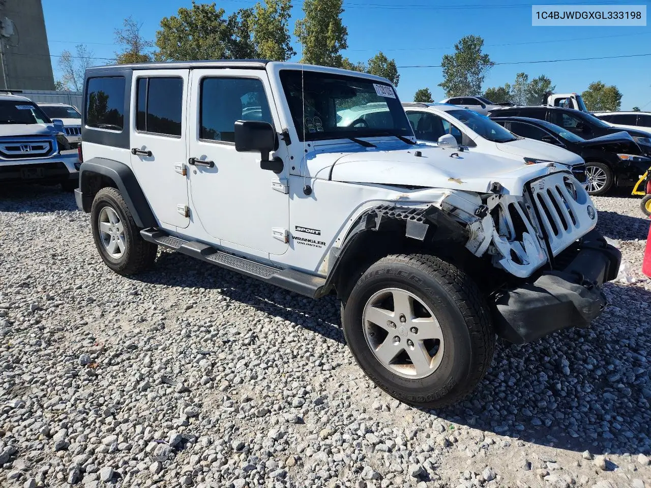 2016 JEEP WRANGLER VIN 1C4BJWDGXGL333198 — фото 4