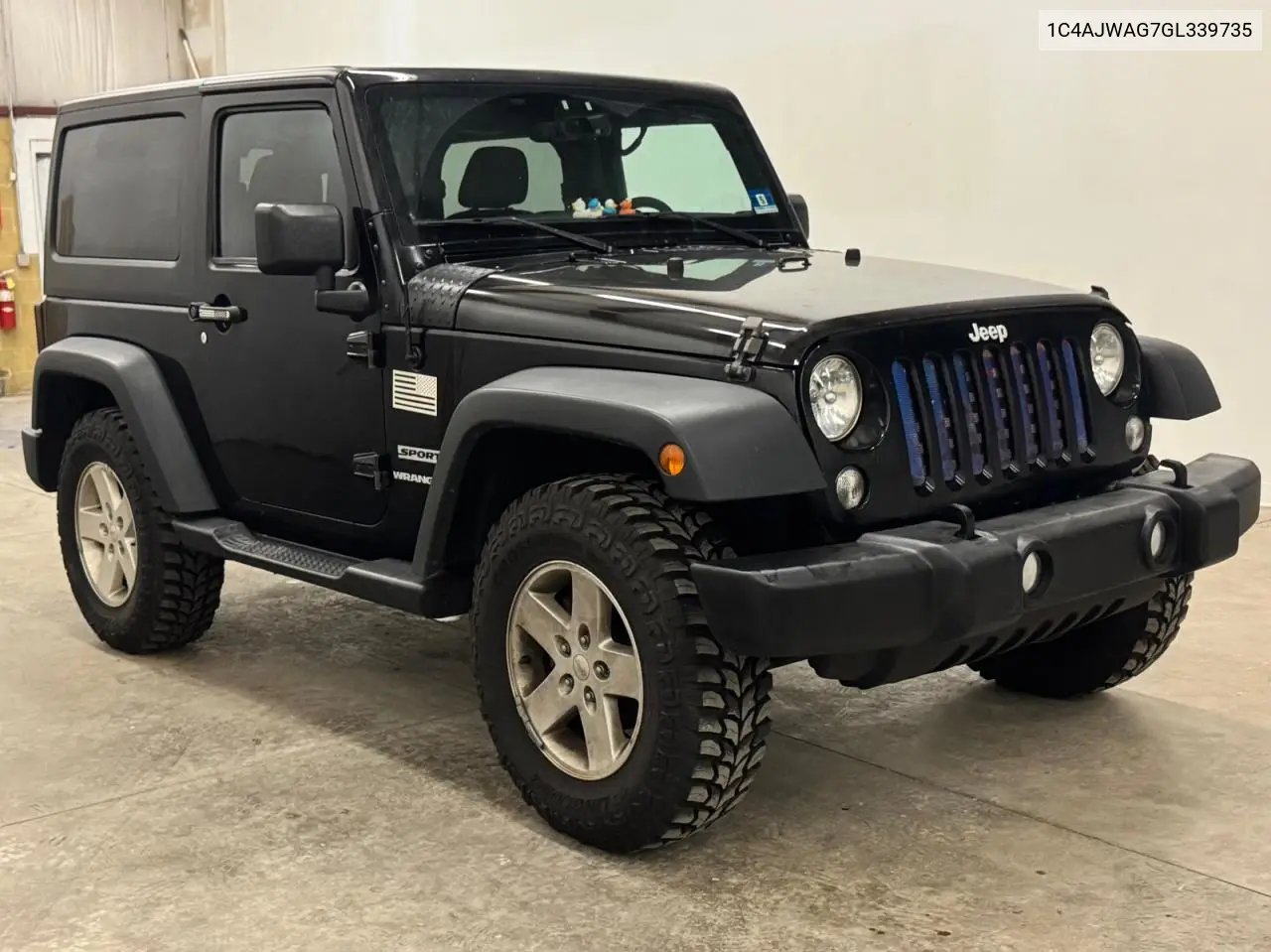 JEEP WRANGLER 2016, VIN 1C4AJWAG7GL339735