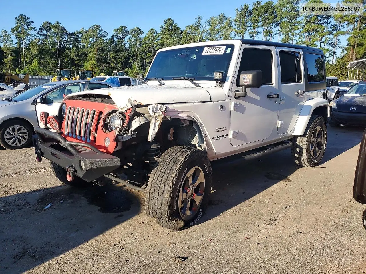 JEEP WRANGLER 2016, VIN 1C4BJWEG4GL285907