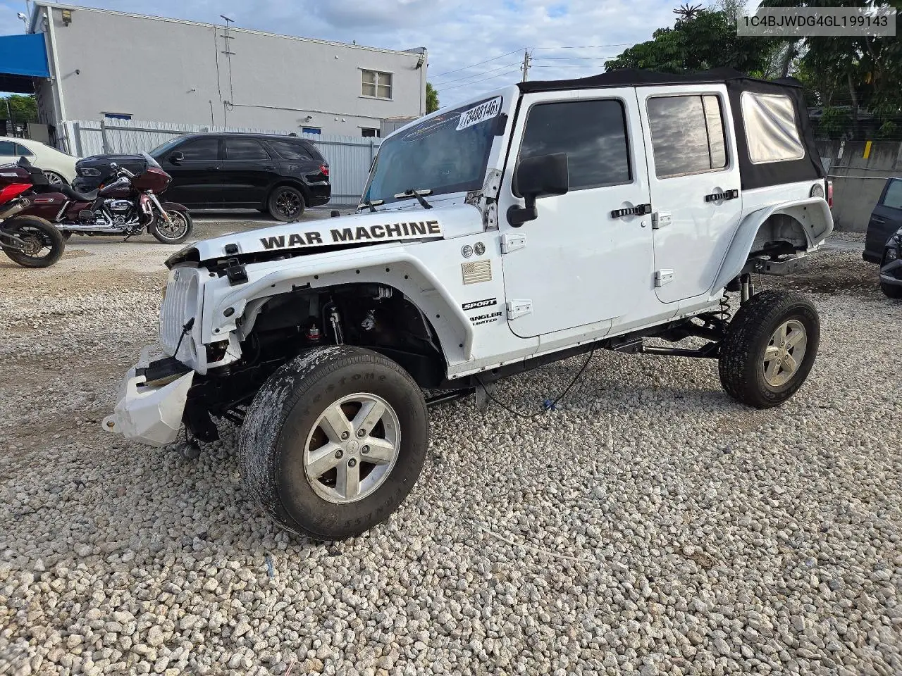 JEEP WRANGLER 2016, VIN 1C4BJWDG4GL199143