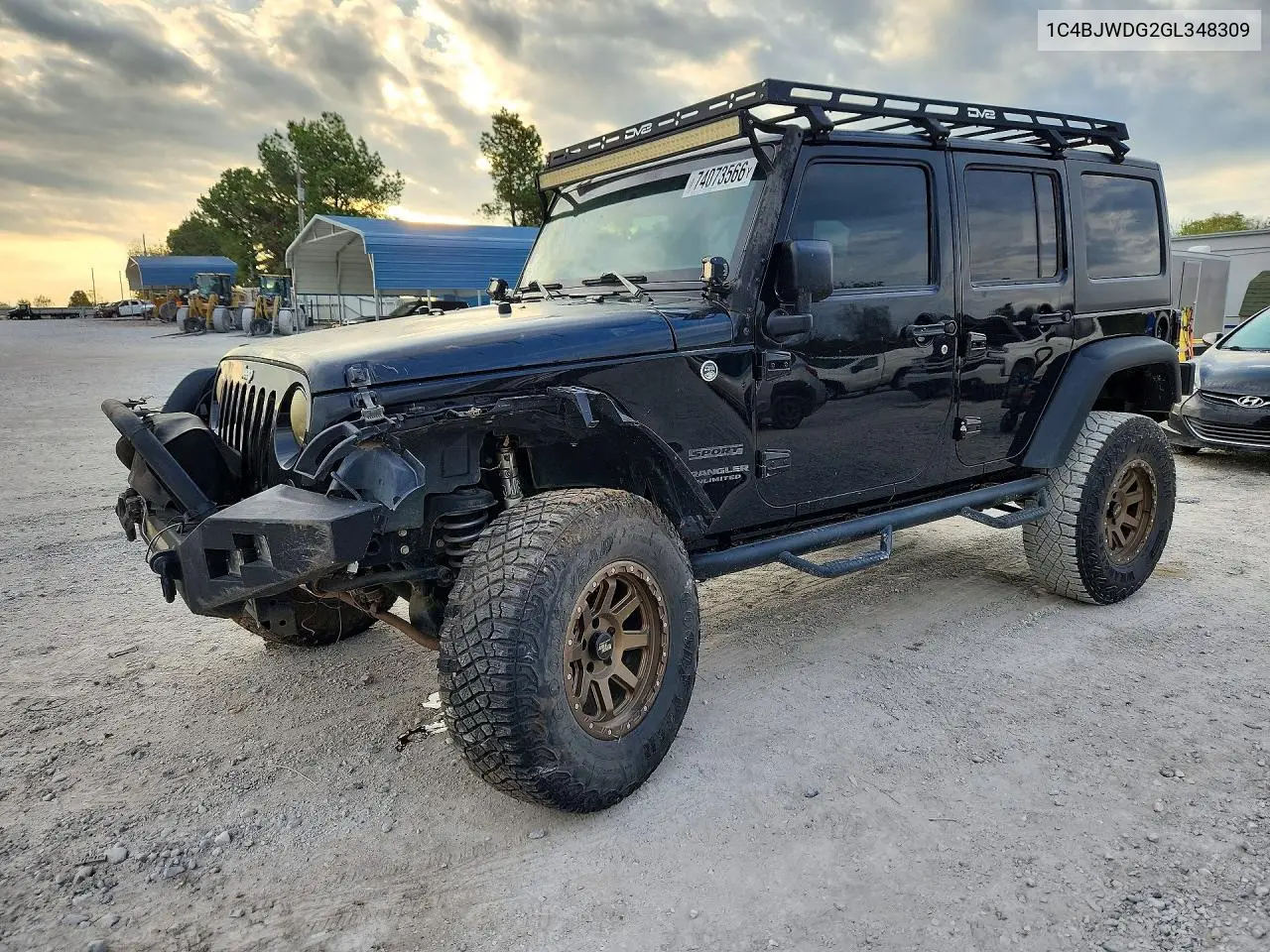 JEEP WRANGLER 2016, VIN 1C4BJWDG2GL348309