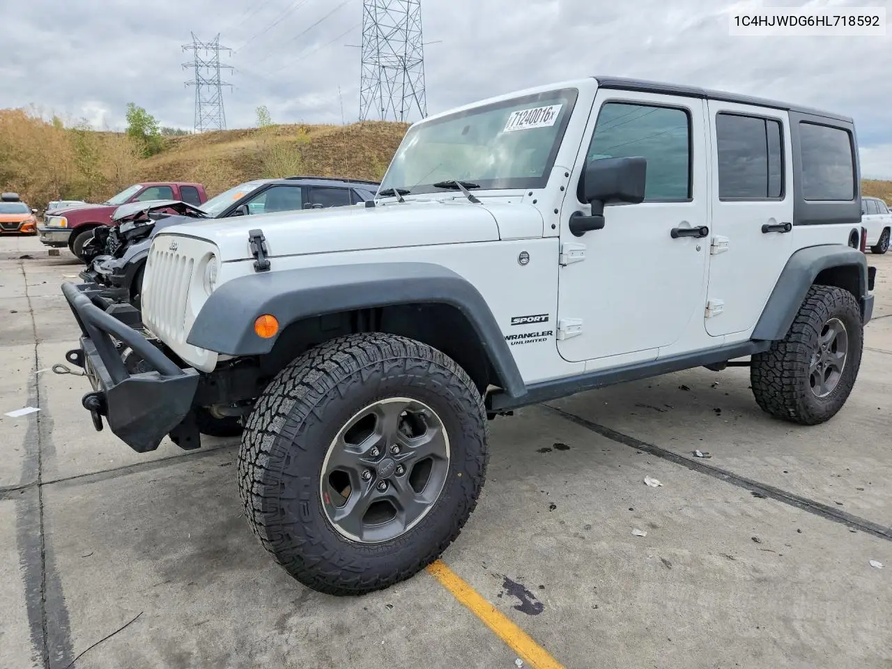 JEEP WRANGLER 2017, VIN 1C4HJWDG6HL718592