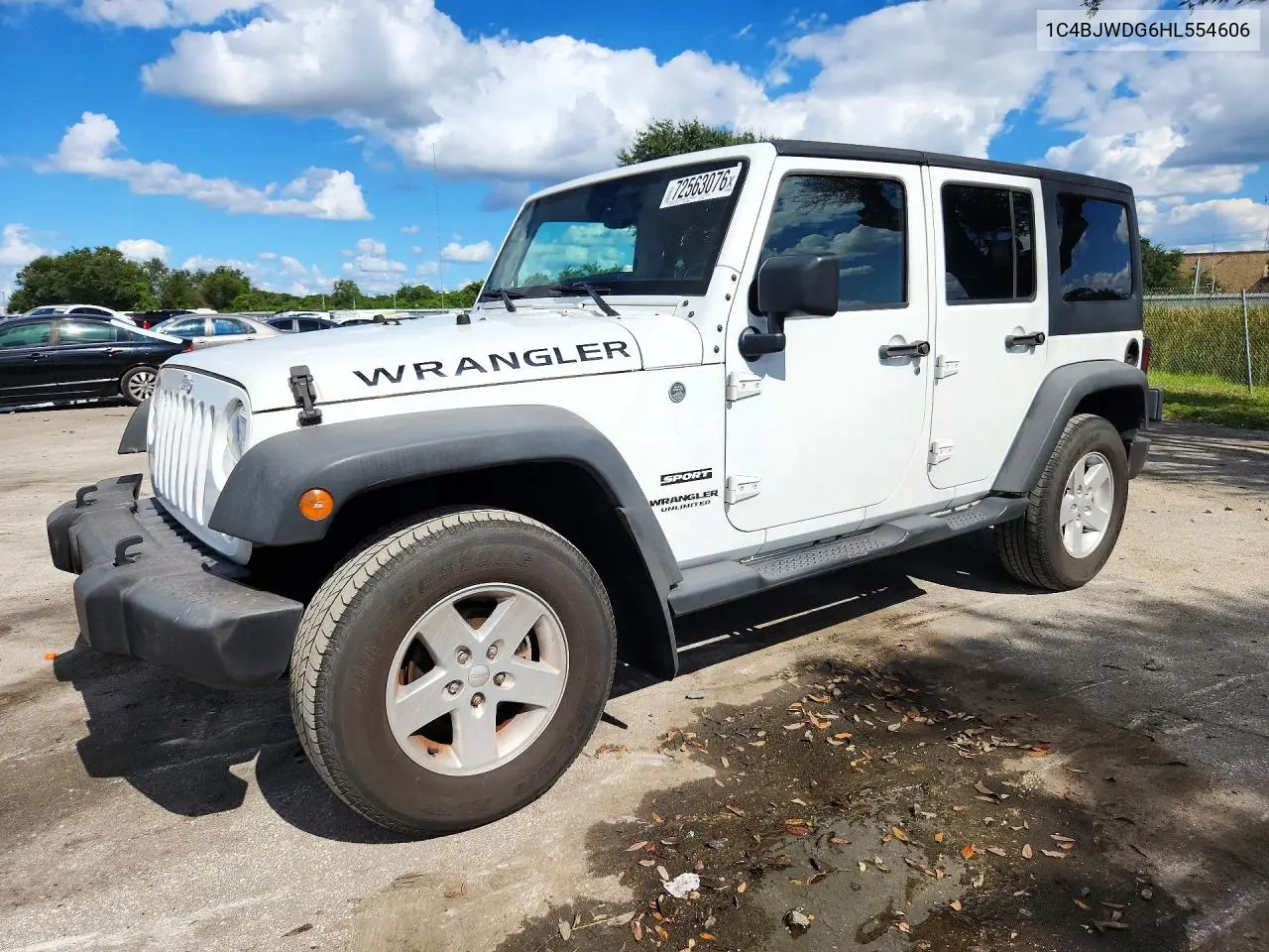 JEEP WRANGLER 2017, VIN 1C4BJWDG6HL554606