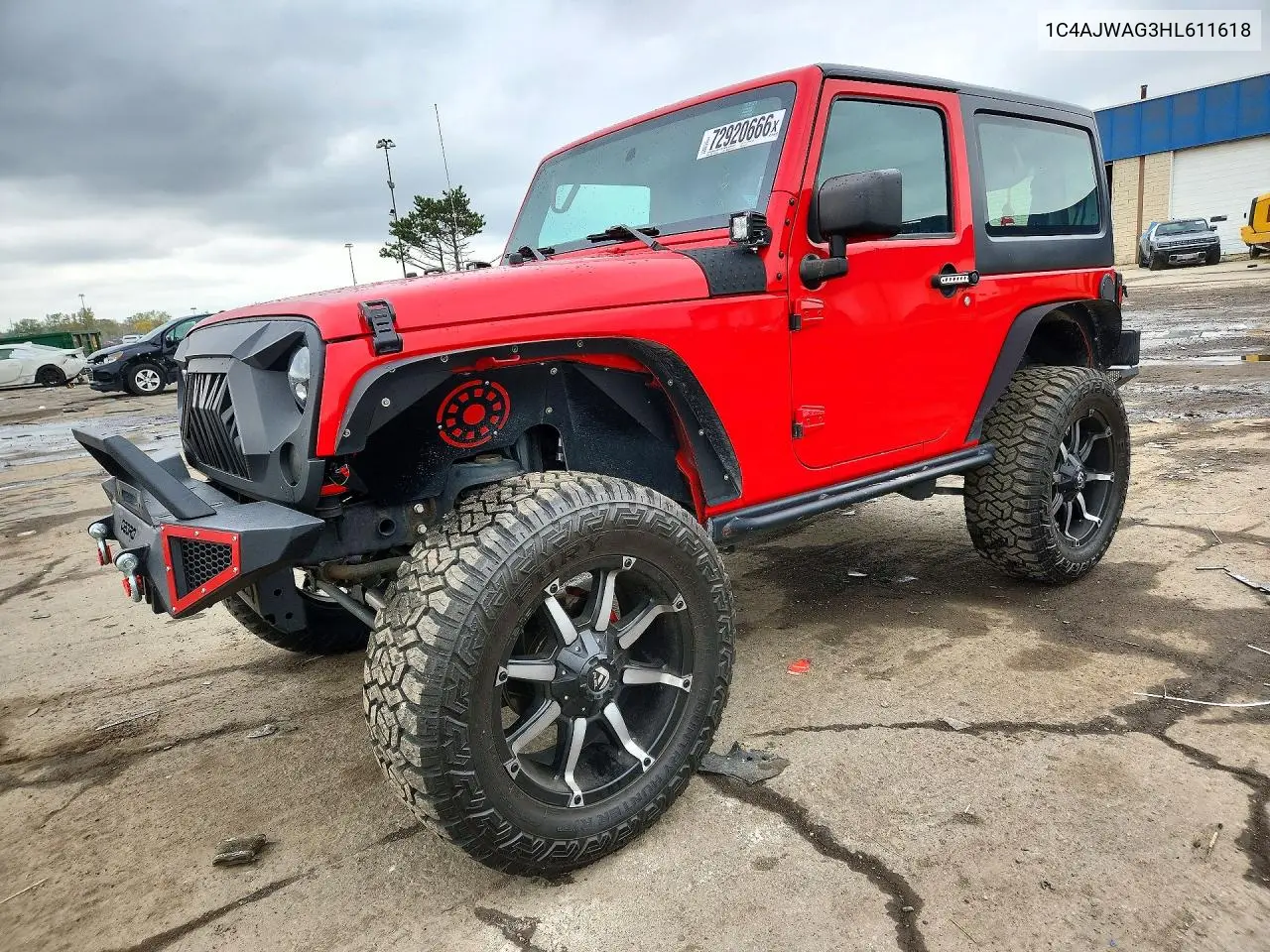 JEEP WRANGLER 2017, VIN 1C4AJWAG3HL611618