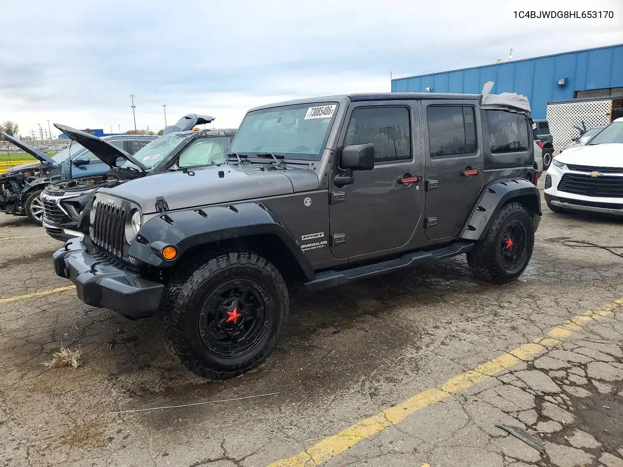 JEEP WRANGLER 2017, VIN 1C4BJWDG8HL653170