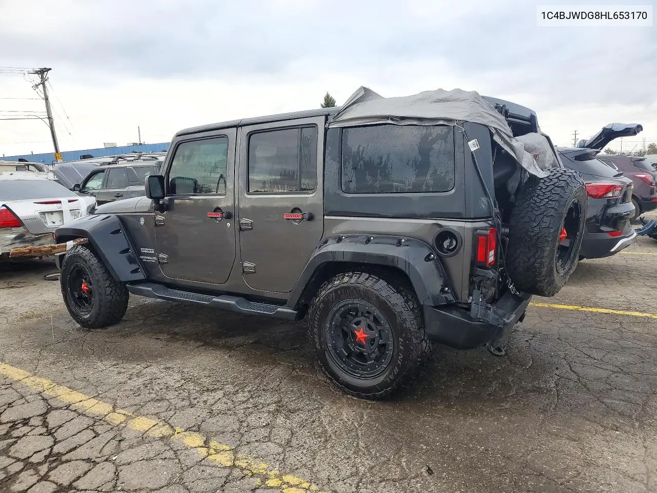 2017 JEEP WRANGLER VIN 1C4BJWDG8HL653170 — фото 2