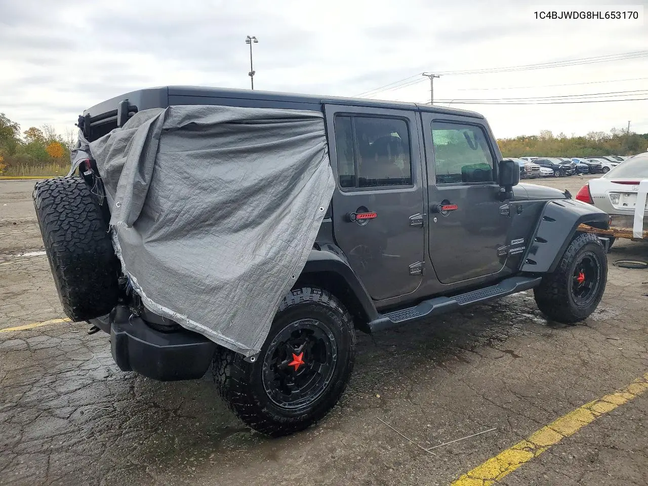 2017 JEEP WRANGLER VIN 1C4BJWDG8HL653170 — фото 3