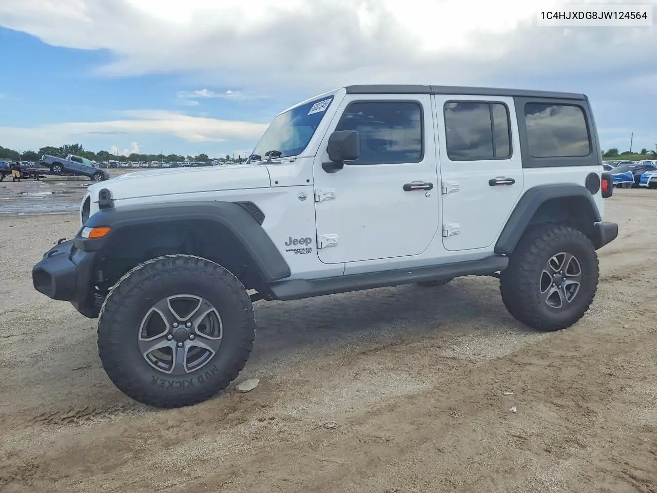 JEEP WRANGLER 2018, VIN 1C4HJXDG8JW124564