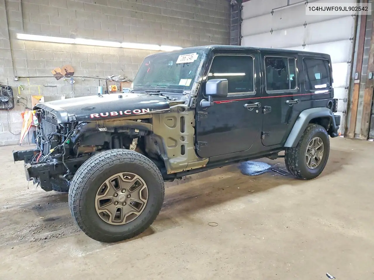 JEEP WRANGLER 2018, VIN 1C4HJWFG9JL902542
