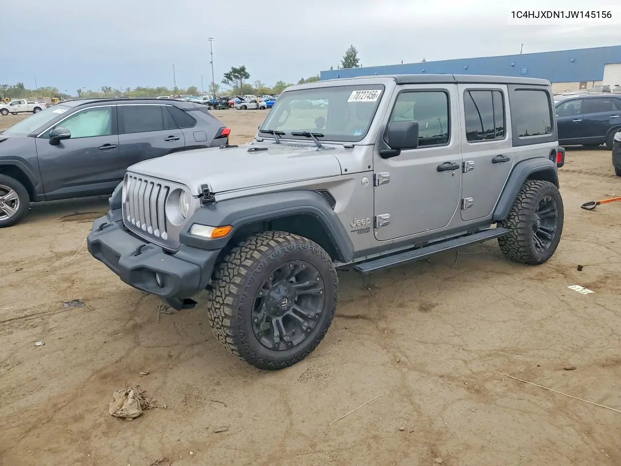 JEEP WRANGLER 2018, VIN 1C4HJXDN1JW145156