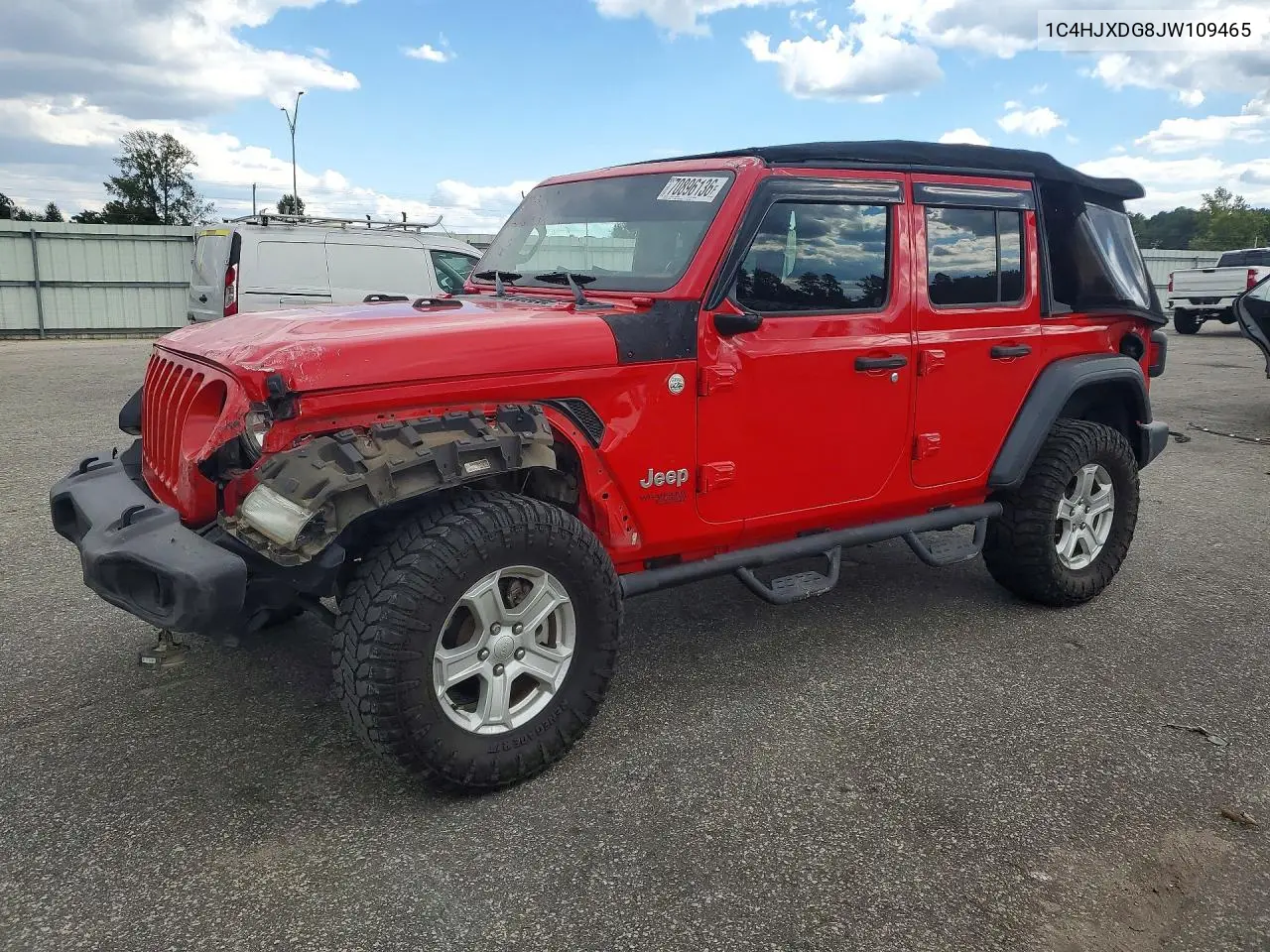 JEEP WRANGLER 2018, VIN 1C4HJXDG8JW109465