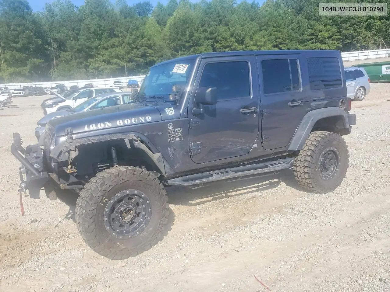 JEEP WRANGLER 2018, VIN 1C4BJWFG3JL810798