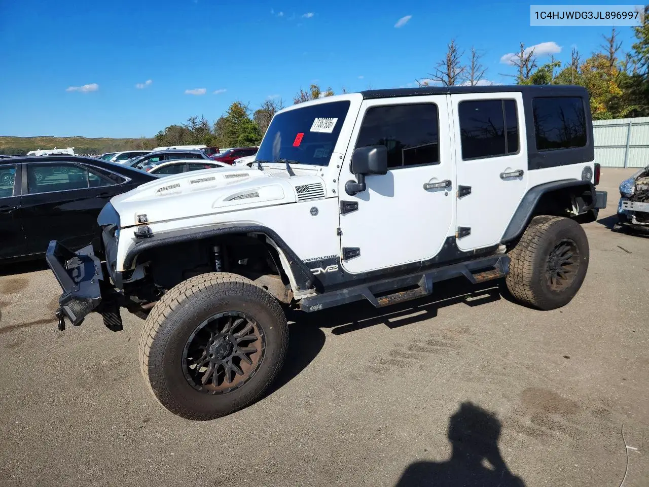 JEEP WRANGLER 2018, VIN 1C4HJWDG3JL896997