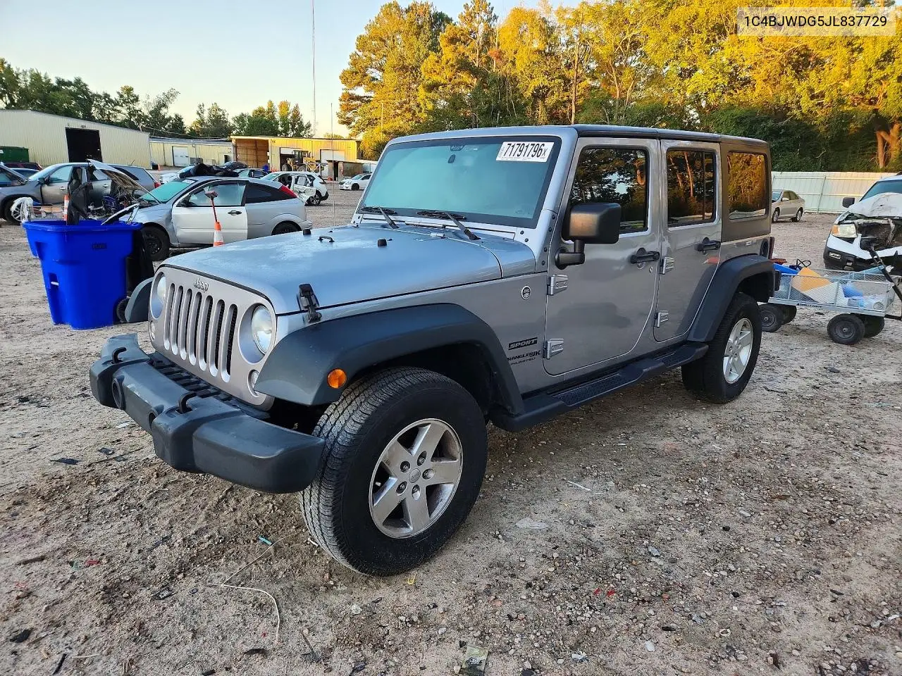 JEEP WRANGLER 2018, VIN 1C4BJWDG5JL837729