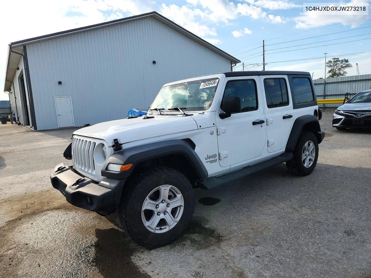 JEEP WRANGLER 2018, VIN 1C4HJXDGXJW273218