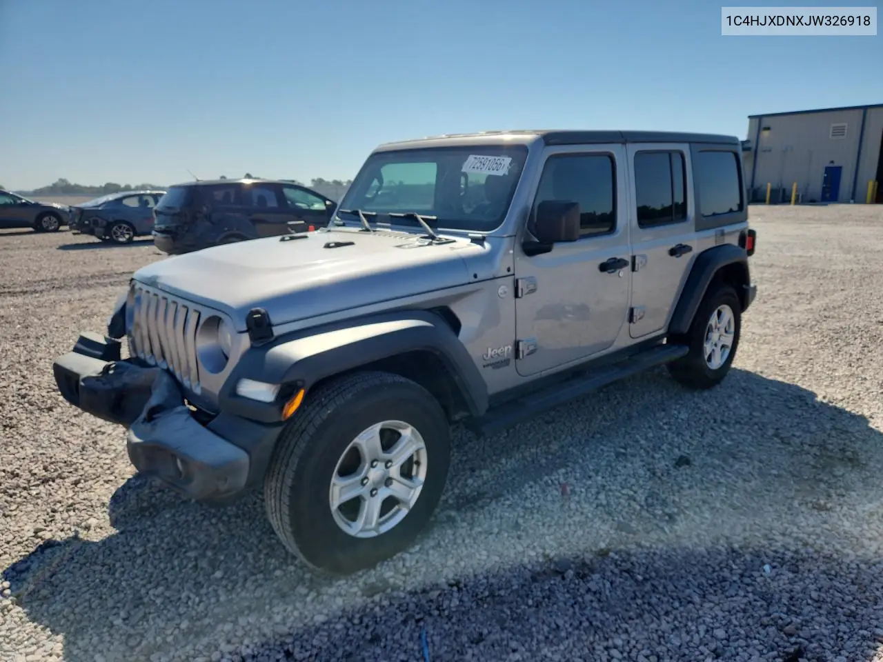 JEEP WRANGLER 2018, VIN 1C4HJXDNXJW326918