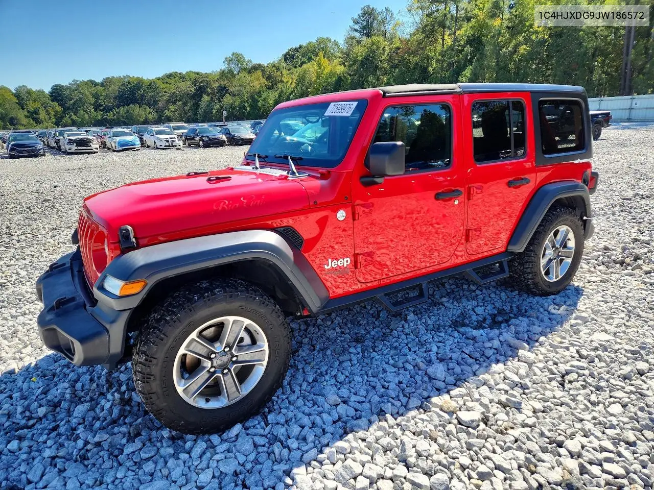 JEEP WRANGLER 2018, VIN 1C4HJXDG9JW186572