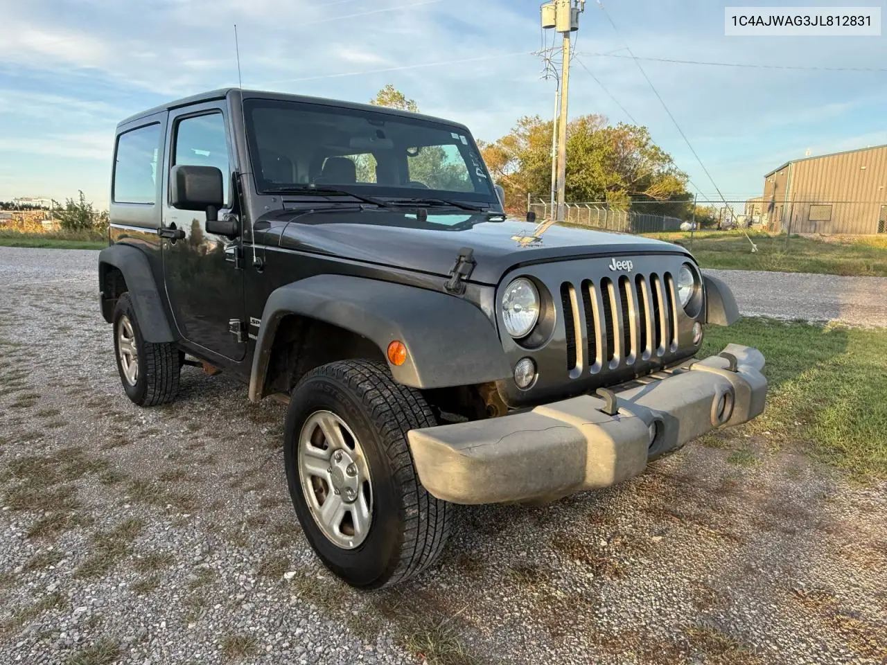 JEEP WRANGLER 2018, VIN 1C4AJWAG3JL812831