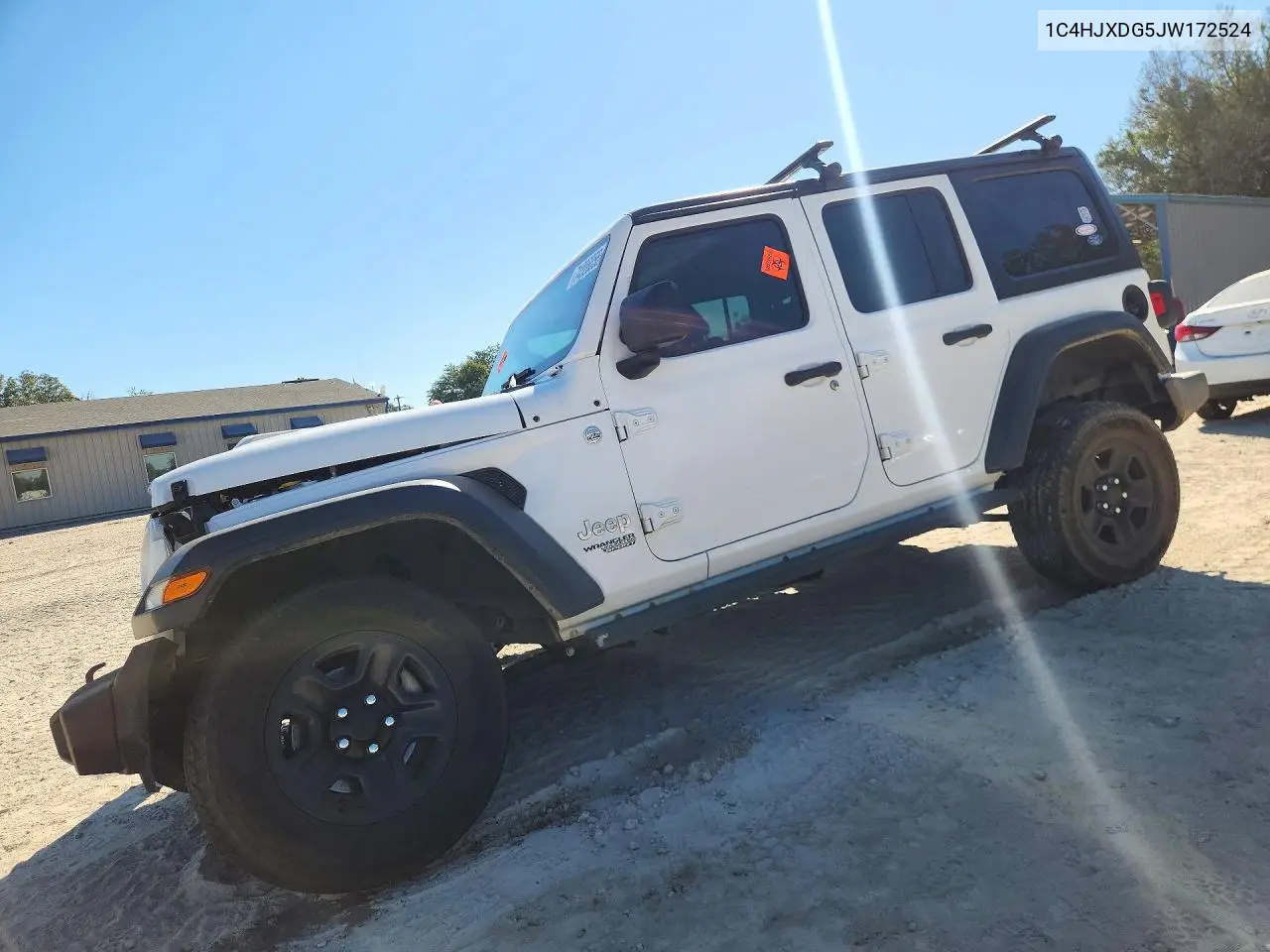 JEEP WRANGLER 2018, VIN 1C4HJXDG5JW172524