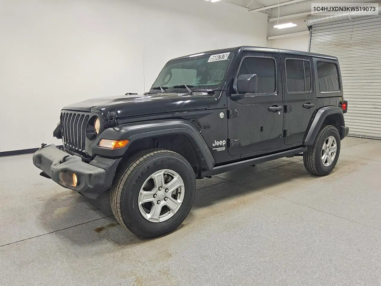 JEEP WRANGLER 2019, VIN 1C4HJXDN3KW519073