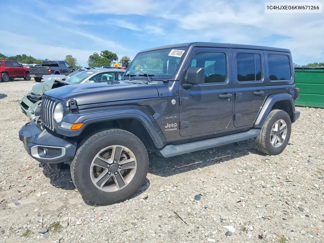JEEP WRANGLER 2019, VIN 1C4HJXEG6KW671266