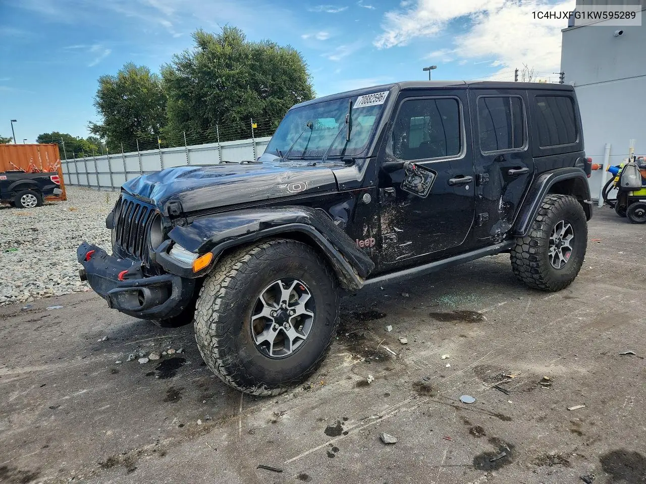 JEEP WRANGLER 2019, VIN 1C4HJXFG1KW595289