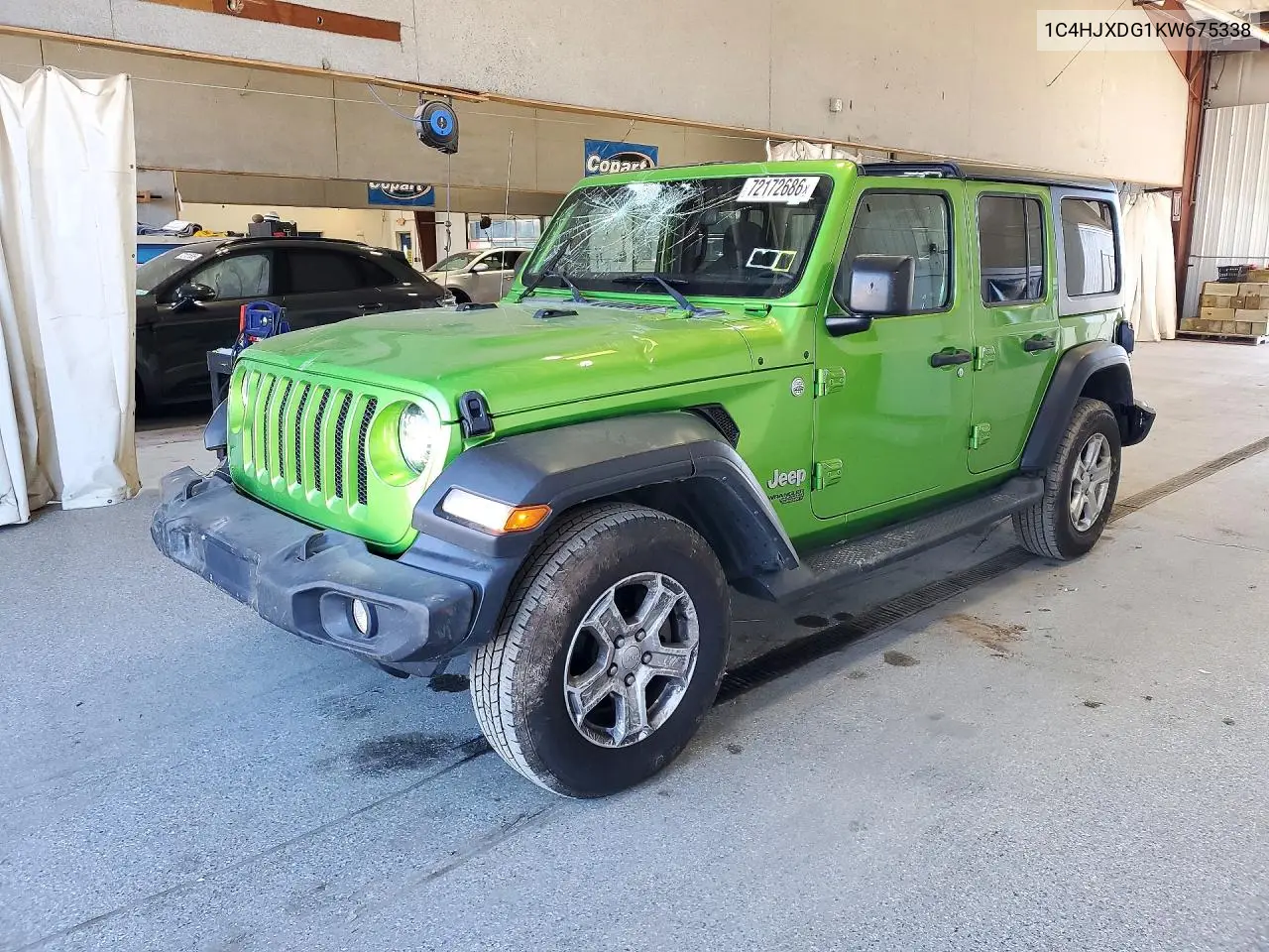 JEEP WRANGLER 2019, VIN 1C4HJXDG1KW675338