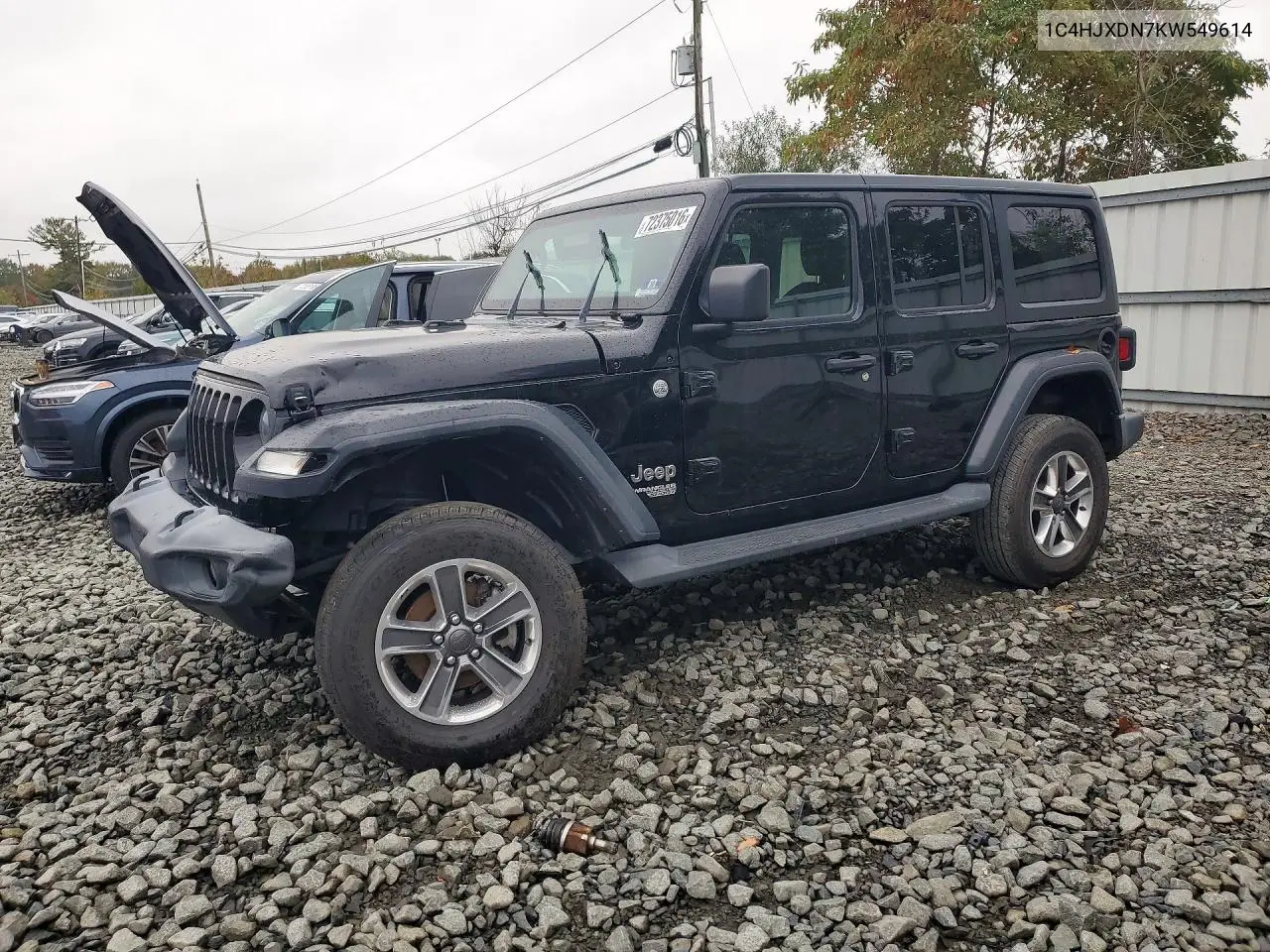 JEEP WRANGLER 2019, VIN 1C4HJXDN7KW549614