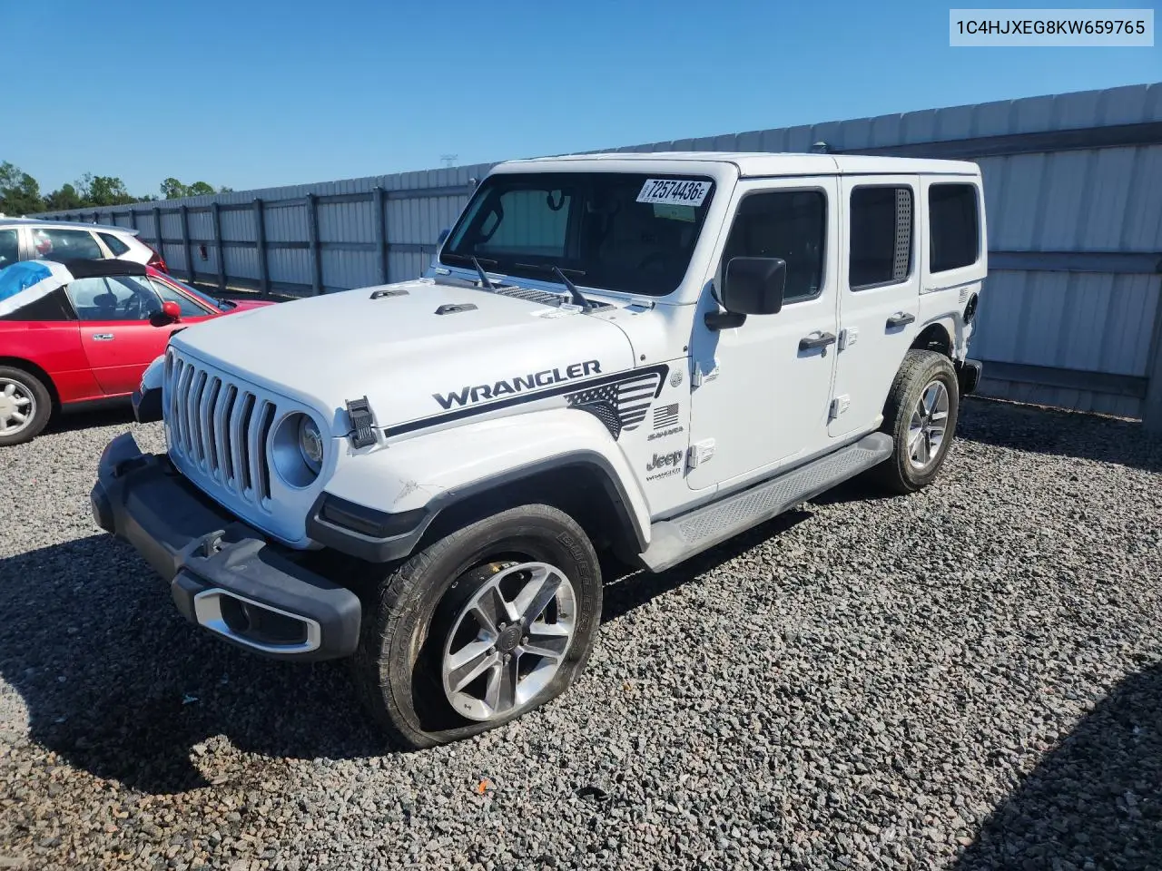 JEEP WRANGLER 2019, VIN 1C4HJXEG8KW659765