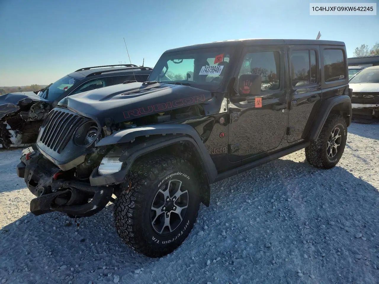 JEEP WRANGLER 2019, VIN 1C4HJXFG9KW642245