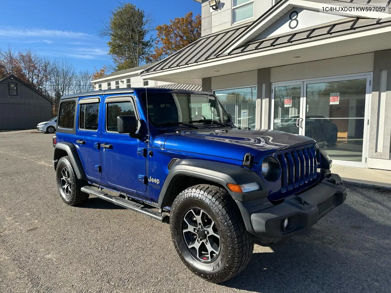 JEEP WRANGLER 2019, VIN 1C4HJXDG1KW597059