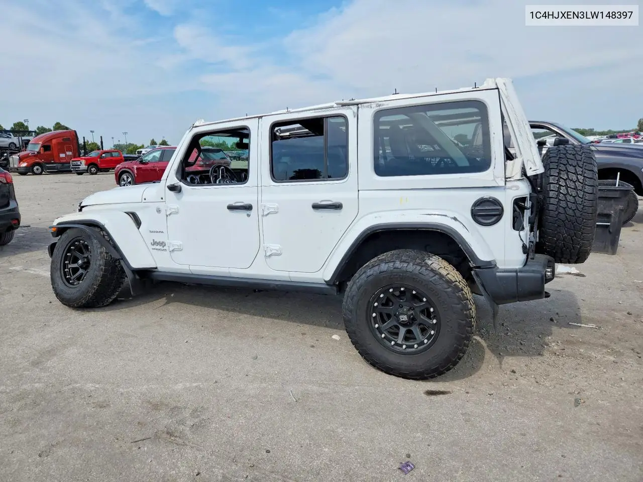 2020 JEEP WRANGLER VIN 1C4HJXEN3LW148397 — фото 2