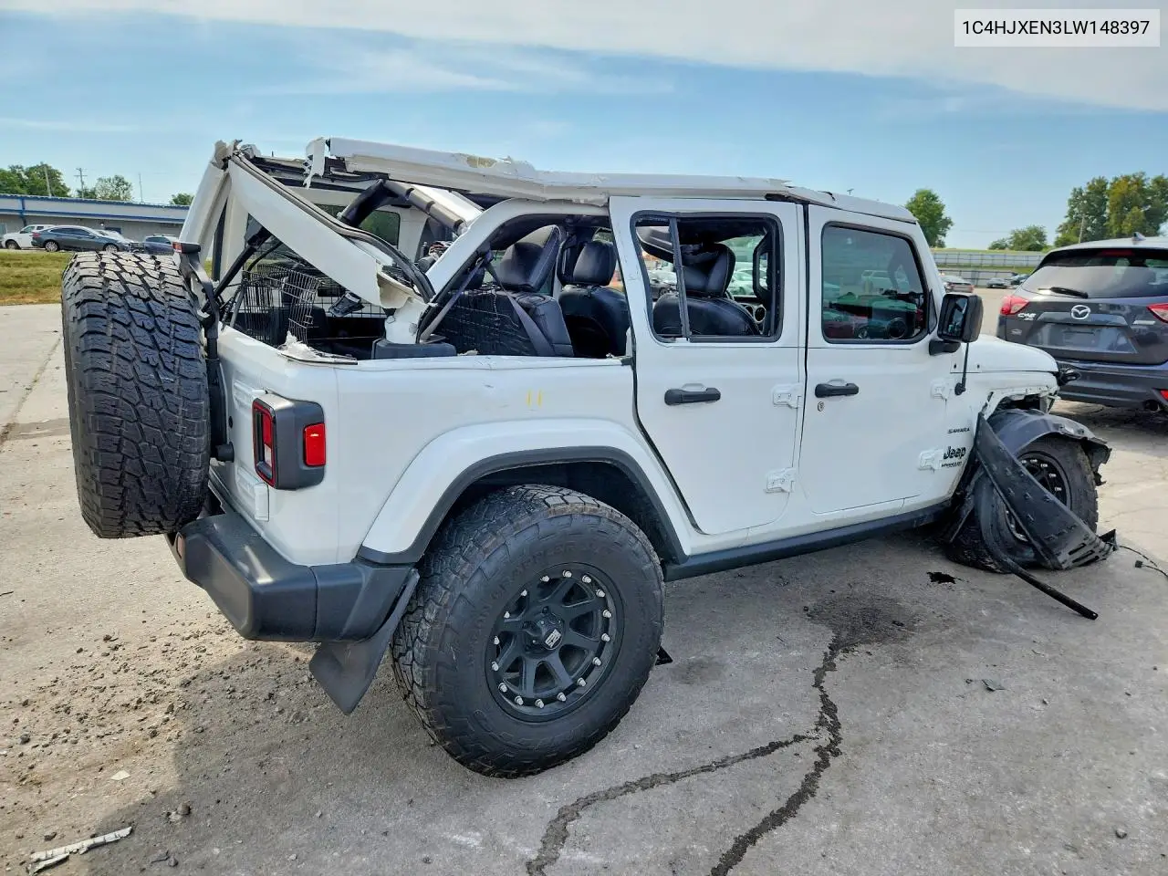 2020 JEEP WRANGLER VIN 1C4HJXEN3LW148397 — фото 3