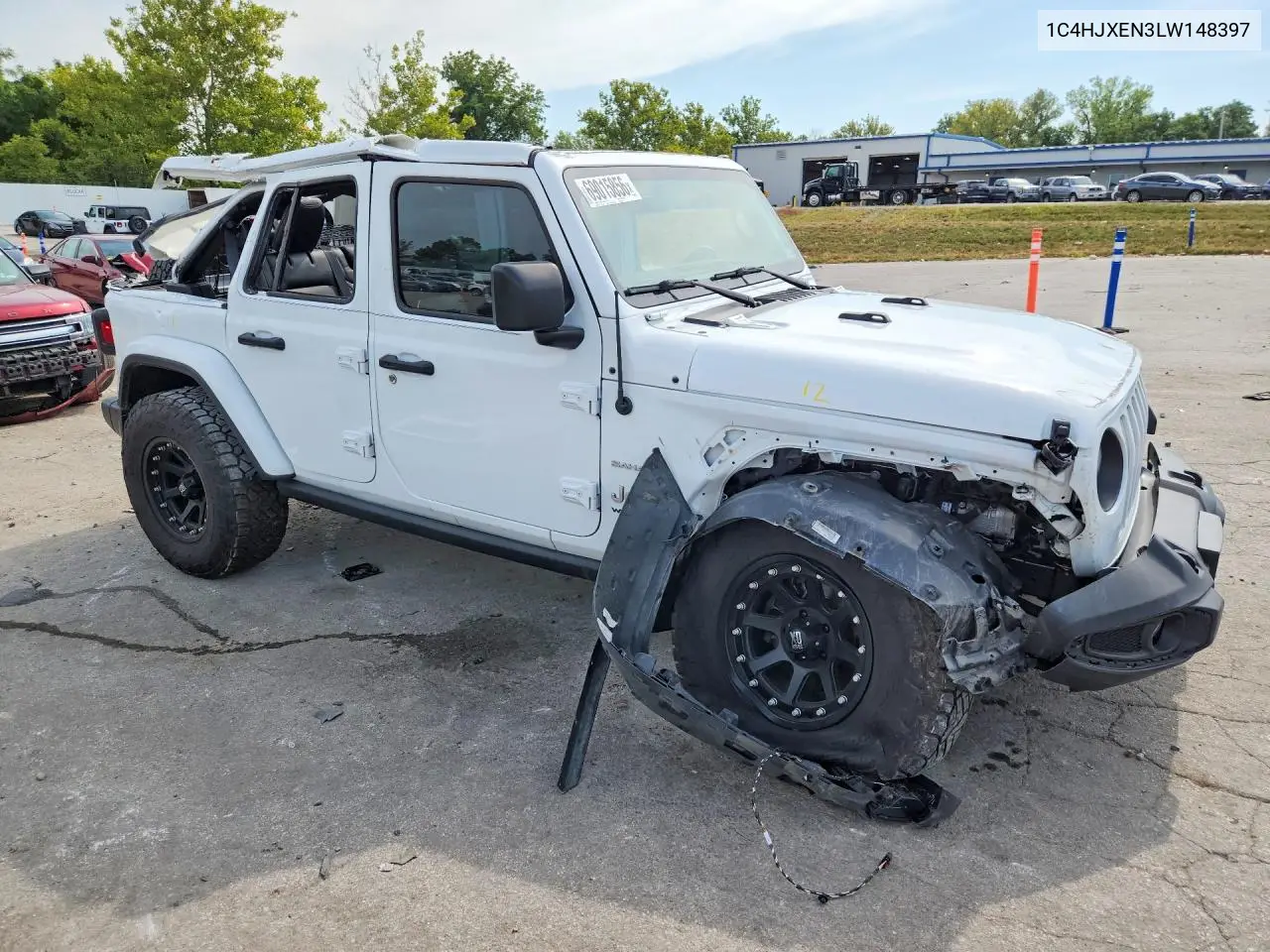 2020 JEEP WRANGLER VIN 1C4HJXEN3LW148397 — фото 4
