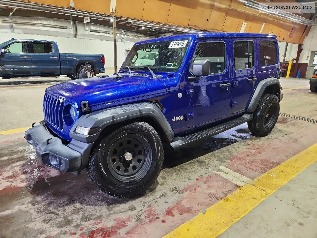JEEP WRANGLER 2020, VIN 1C4HJXDNXLW300452
