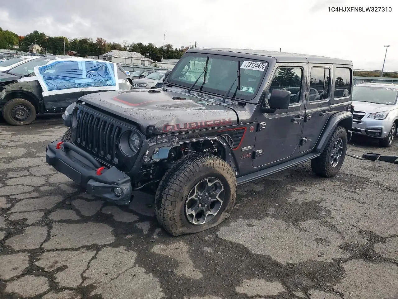 JEEP WRANGLER 2020, VIN 1C4HJXFN8LW327310