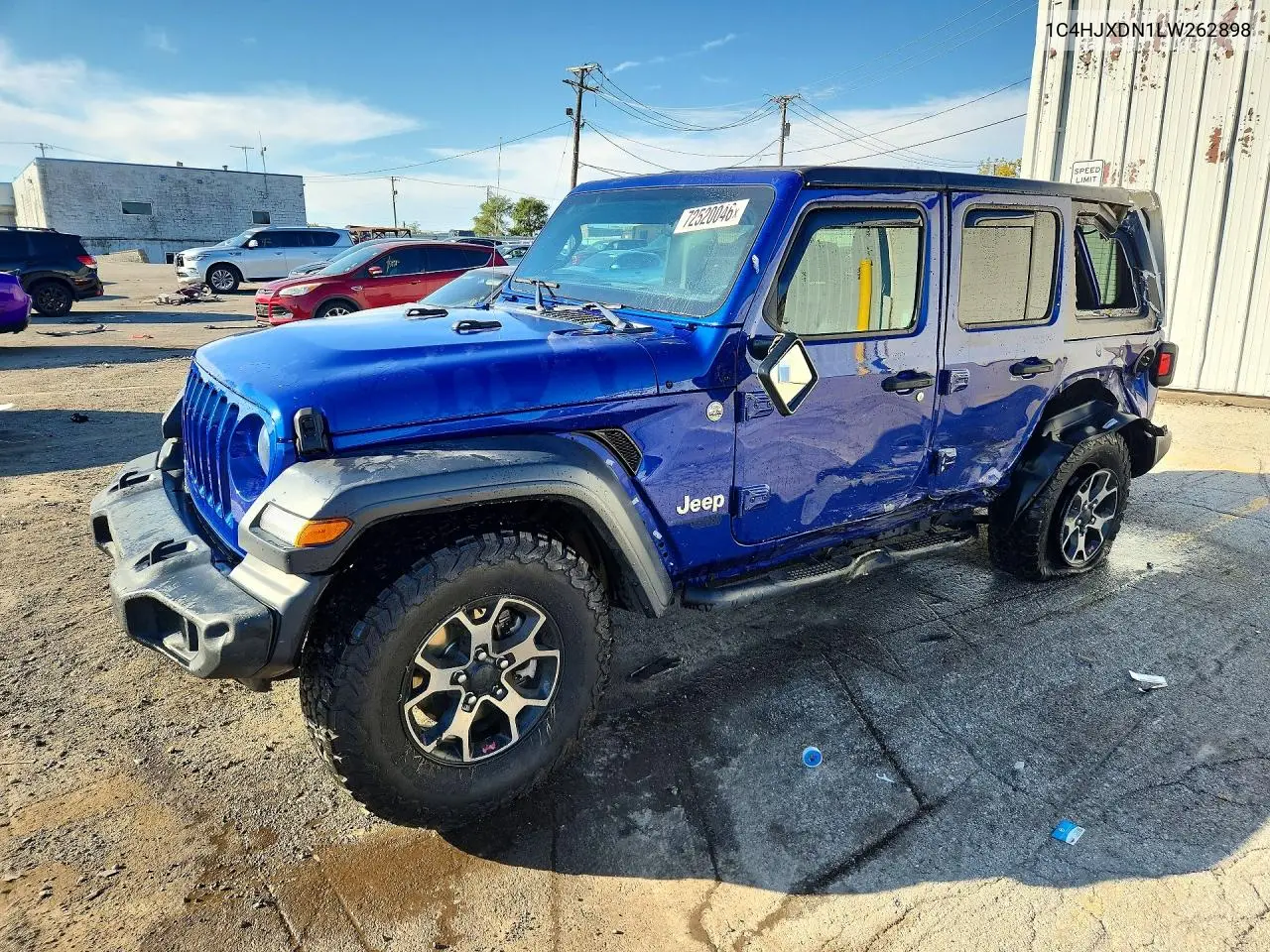 JEEP WRANGLER 2020, VIN 1C4HJXDN1LW262898