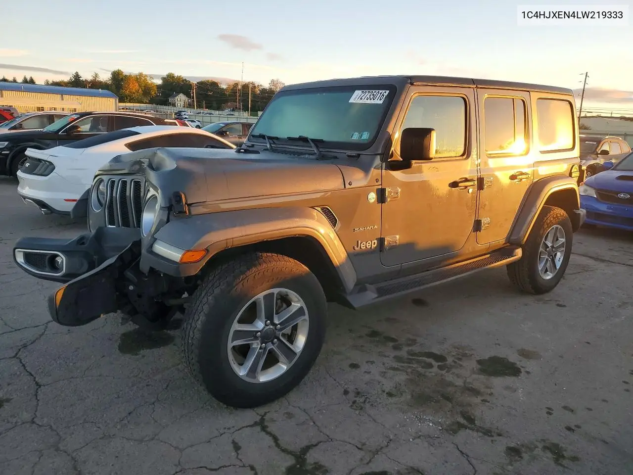 JEEP WRANGLER 2020, VIN 1C4HJXEN4LW219333