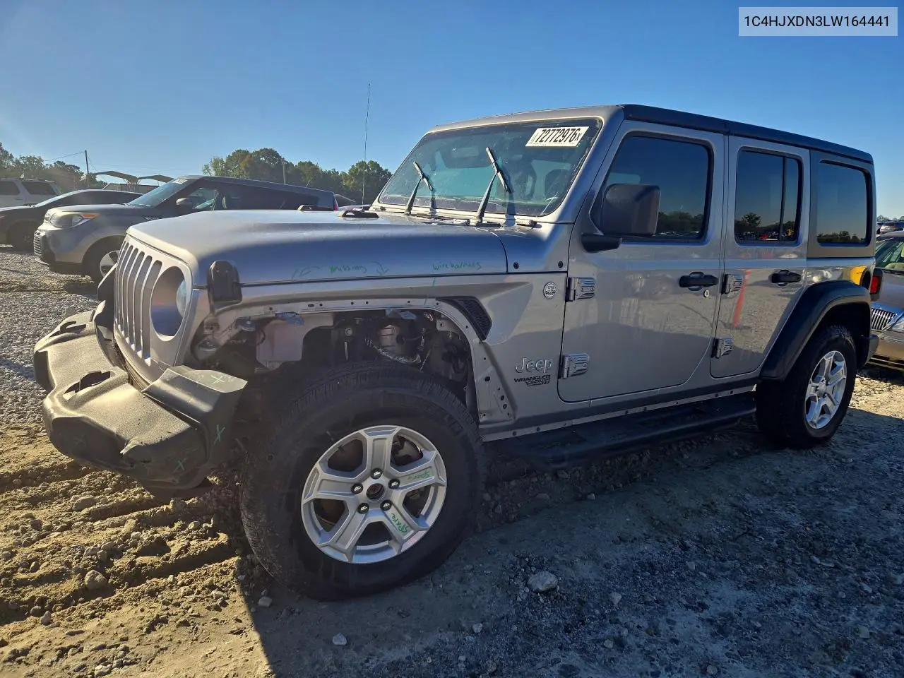 JEEP WRANGLER 2020, VIN 1C4HJXDN3LW164441