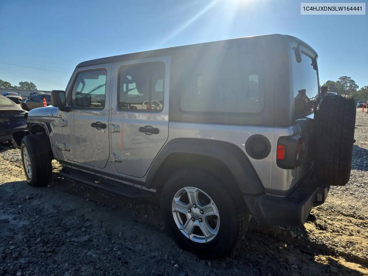 2020 JEEP WRANGLER VIN 1C4HJXDN3LW164441 — фото 2