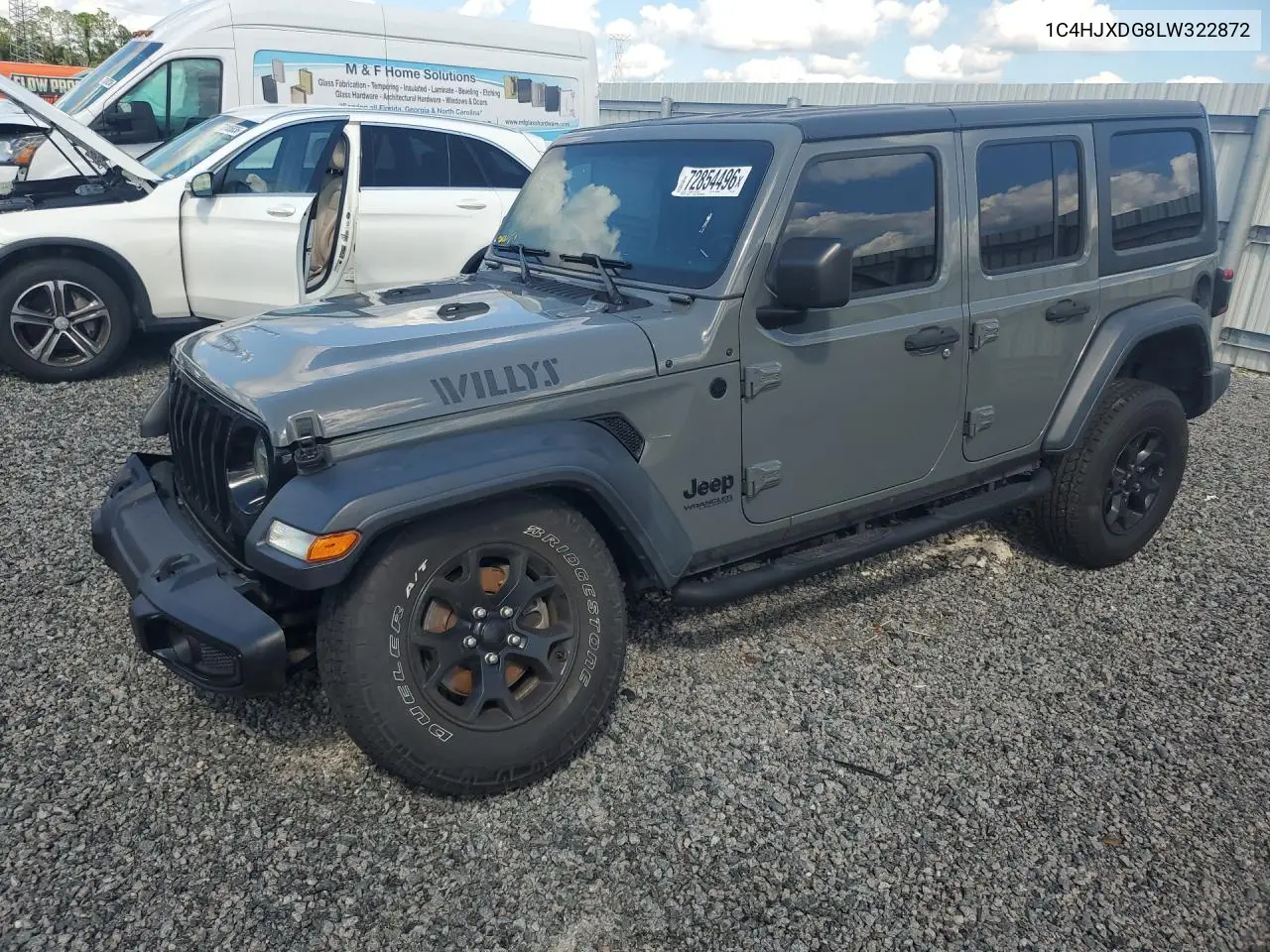 JEEP WRANGLER 2020, VIN 1C4HJXDG8LW322872