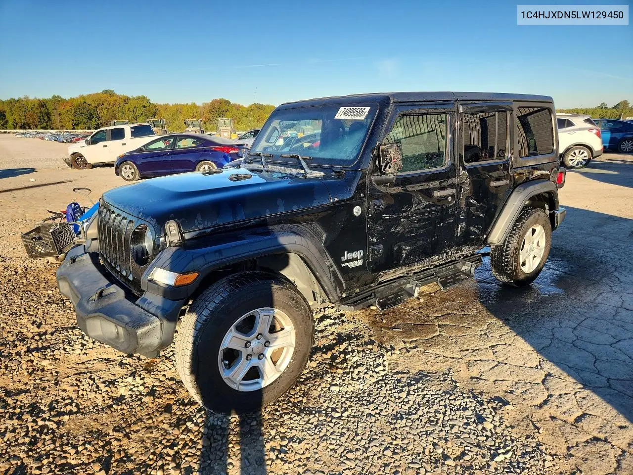 JEEP WRANGLER 2020, VIN 1C4HJXDN5LW129450