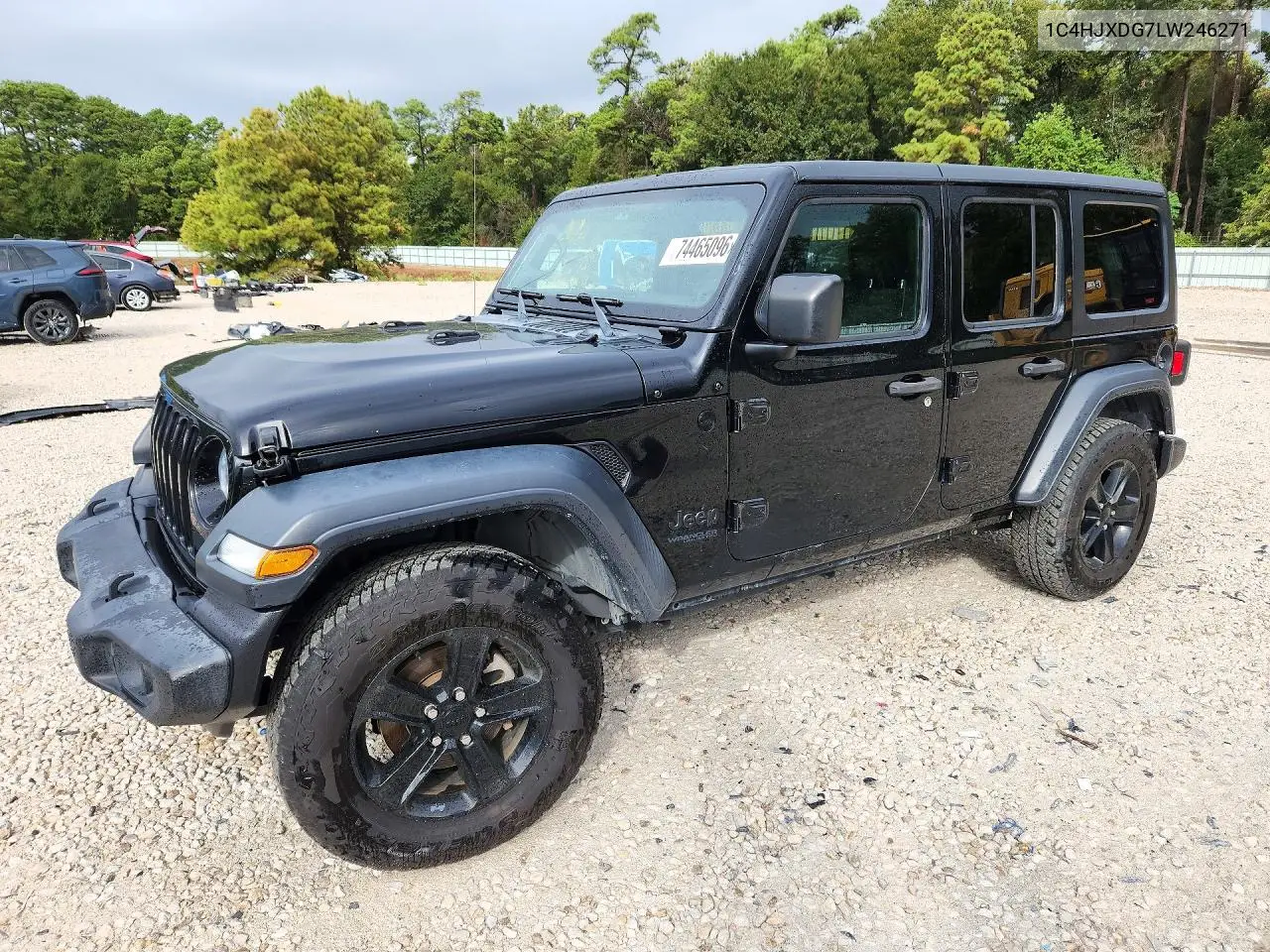 JEEP WRANGLER 2020, VIN 1C4HJXDG7LW246271