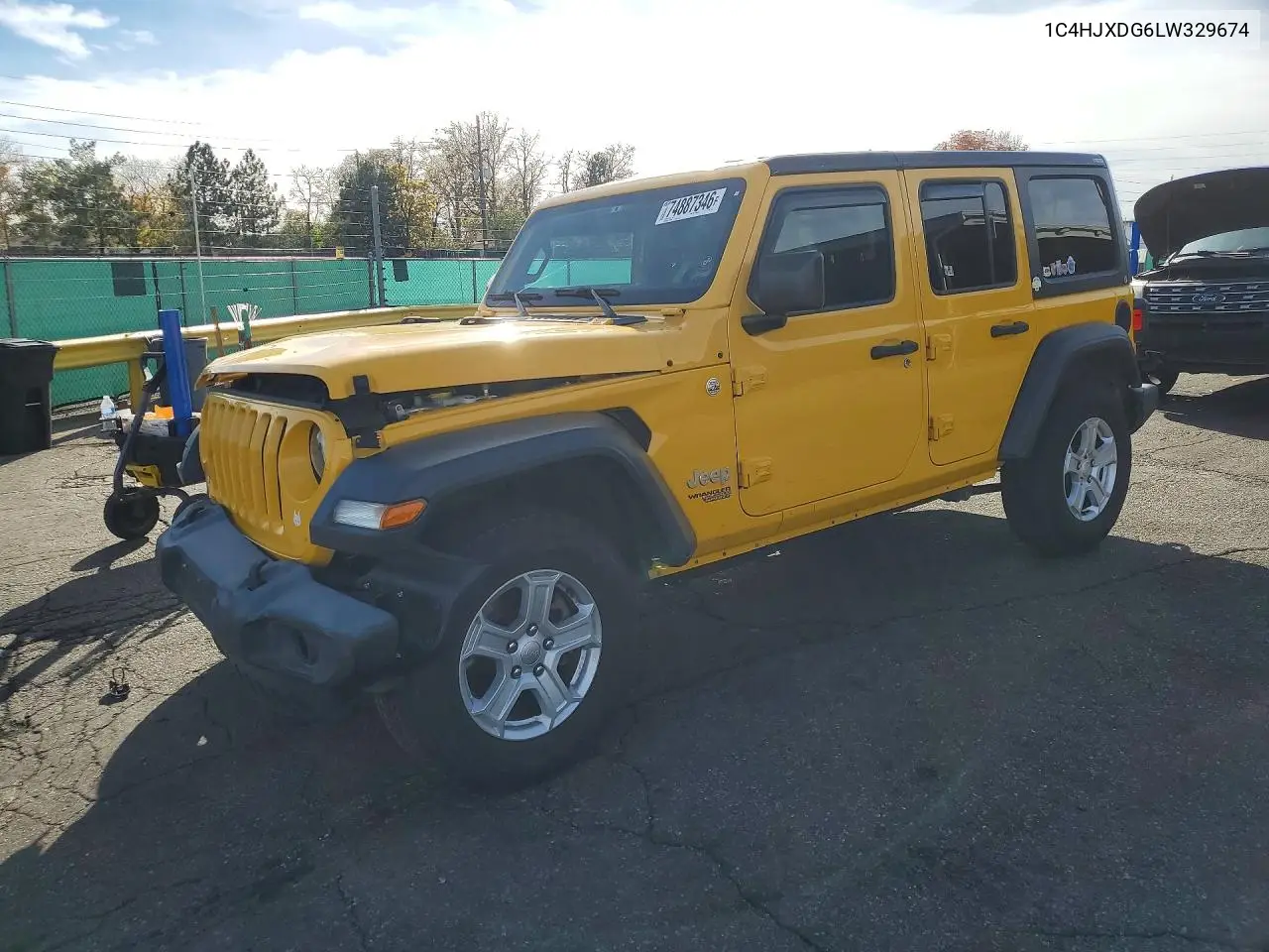 JEEP WRANGLER 2020, VIN 1C4HJXDG6LW329674