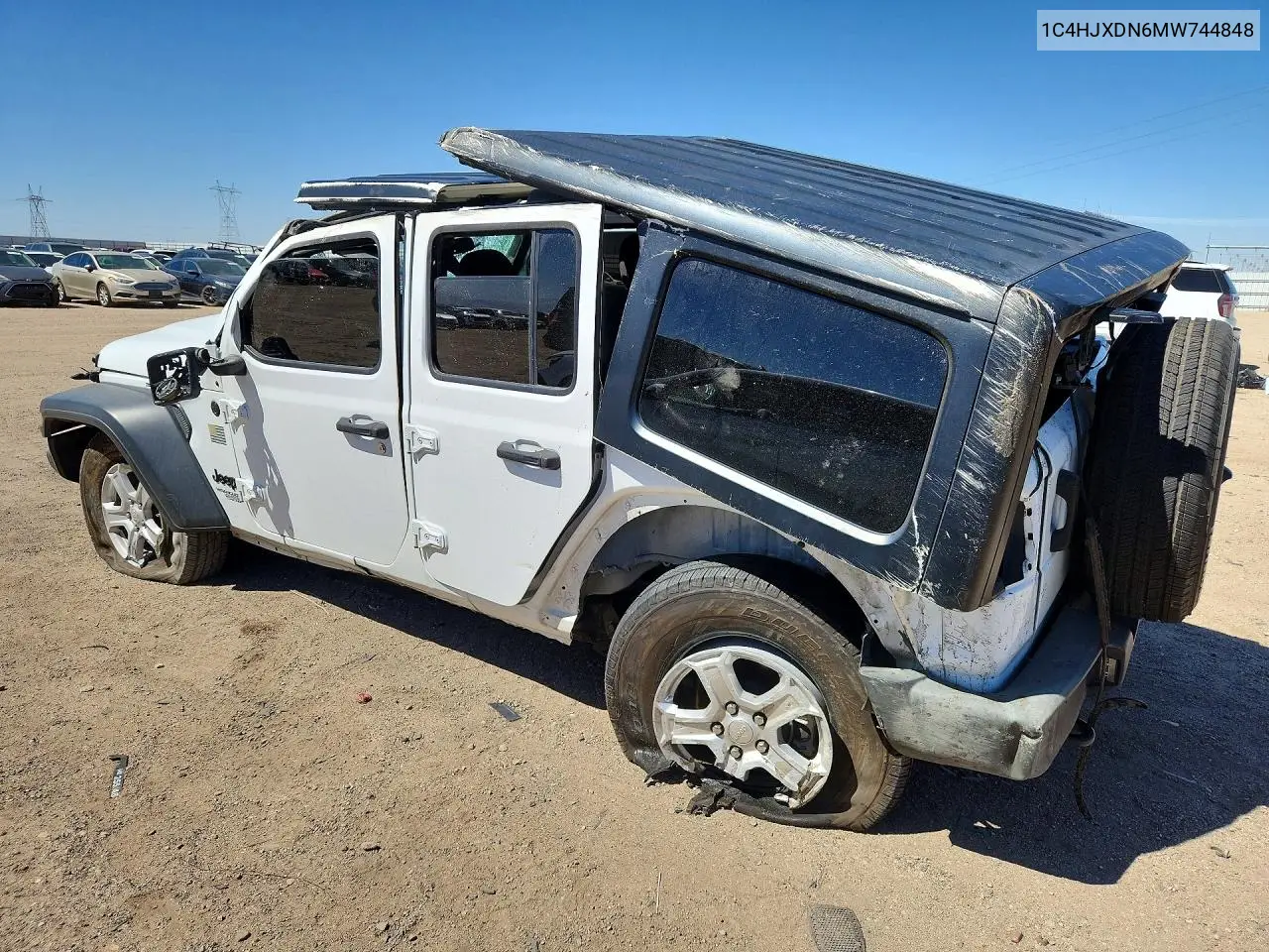 2021 JEEP WRANGLER VIN 1C4HJXDN6MW744848 — фото 2