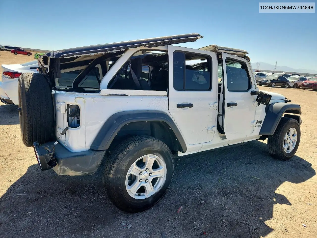 2021 JEEP WRANGLER VIN 1C4HJXDN6MW744848 — фото 3