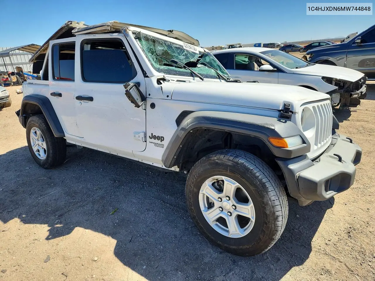2021 JEEP WRANGLER VIN 1C4HJXDN6MW744848 — фото 4